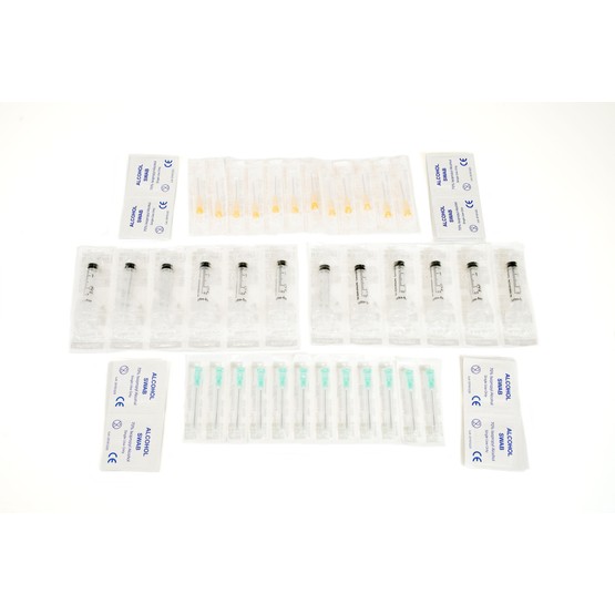 12 Week Injection Cycle Pack - Bbraun Needles (21g + 25g), 2ml Syringes & Swabs