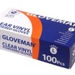 Box of 100 Gloveman Lightly Powdered Clear Vinyl Gloves additional 2