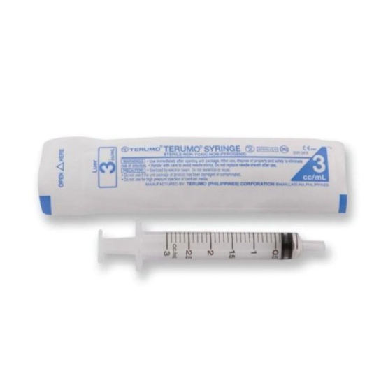 Terumo 3ml Disposable Luer Slip Syringes