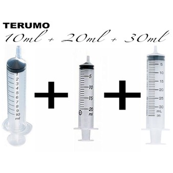 Larger Terumo Syringes Combo Pack (10ml, 20ml & 30ml)
