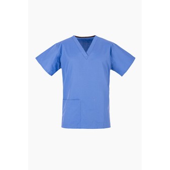 Light Blue Ceil NHS Medical Compliant Scrub Tunic TOP ONLY