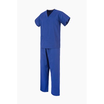Cobalt (Dark) Blue NHS Compliant Reversible Scrub Suit Set