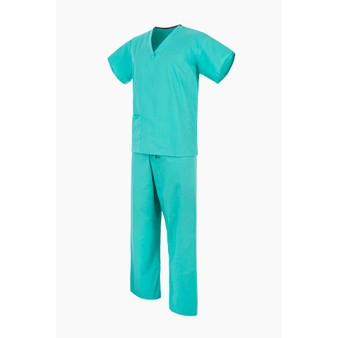 Jade Green NHS Medical Compliant Reversible Scrub Suit Set