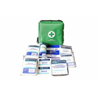 HSE Compliant 1 Single Person First Aid Kit & Pouch (QF1100)
