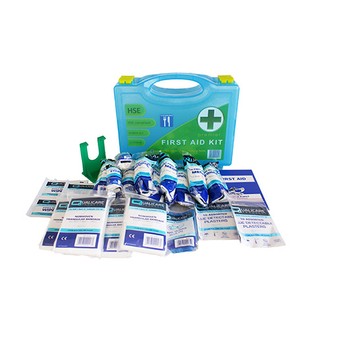 HSE Catering 10 Person Premium First Aid Kit in Box + Wall bracket (QF1211)