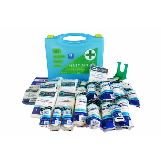 HSE Catering 20 Person Premium First Aid Kit in Box + Wall bracket (QF1221)