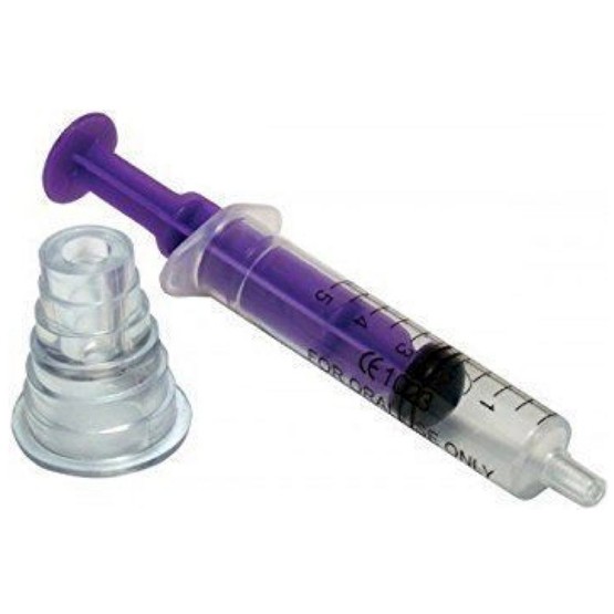 Qualicare Oral Medicine Syringe Enteral Dose 5ml