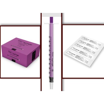 1ml Luer Slip Individual Syringe (White or Purple Plunger)