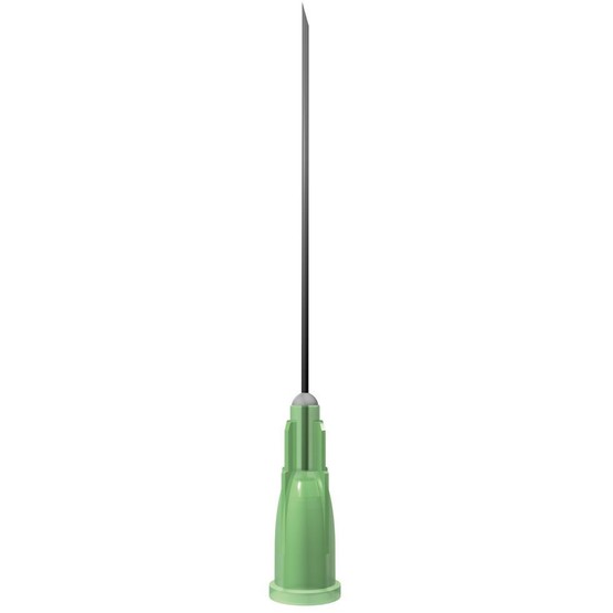 Unisharp Green 21 gauge 40mm (1.5 inch) needle