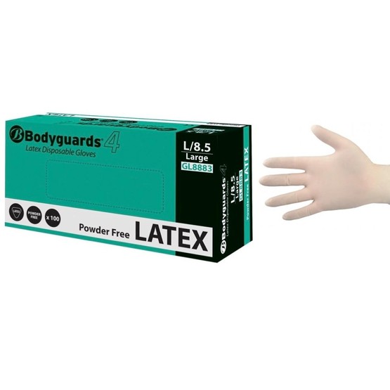 Bodyguards Powder Free Latex Gloves