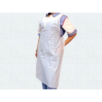 White Disposable Flat Packed Aprons pack of 100