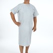 Hospital patient gown blue & green diamond additional 1
