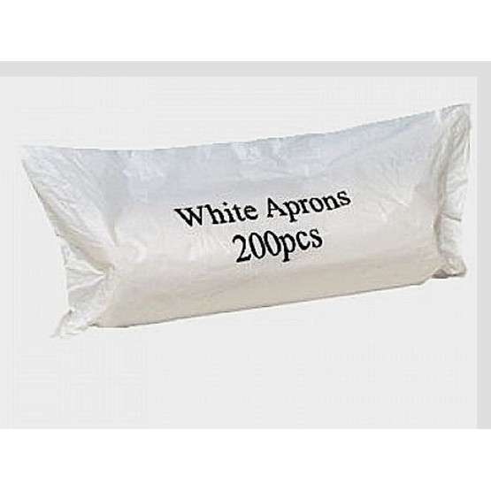 White Disposable Aprons on a Roll - 200