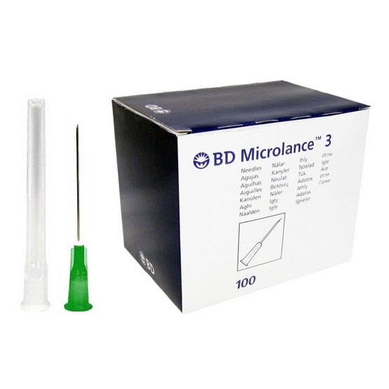 BD Microlance 3 Needles - 21g - 1.5" - Green