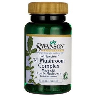 Swanson Full Spectrum 14 Mushroom Complex 60 Veg Capsules