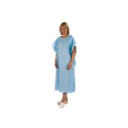 Unisex Blue Patient Wrap Gown