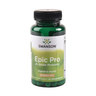 Swanson Probiotics Epic Pro 25-Strain Probiotic - 30 Vegetarian Capsules