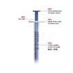 Unisharp 1ml 27 Gauge Fixed Needle Syringe: Blue (12mm Needle) additional 3