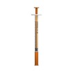 Unisharp 1ml 27 Gauge Fixed Needle Syringe: Orange (12mm Needle) additional 1