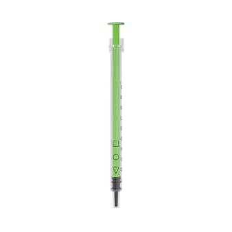 Acuject 1ml Low Dead Space Syringe Green