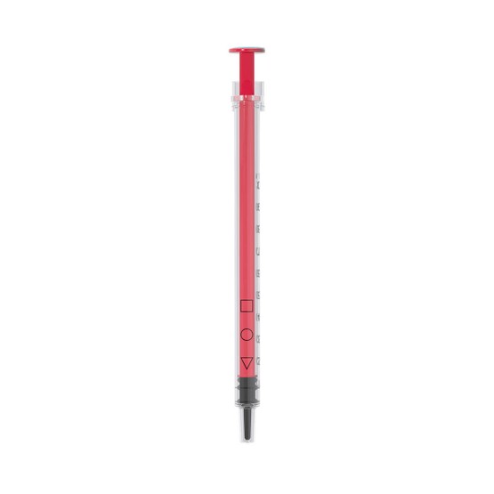 Acuject 1ml Low Dead Space Syringe Red