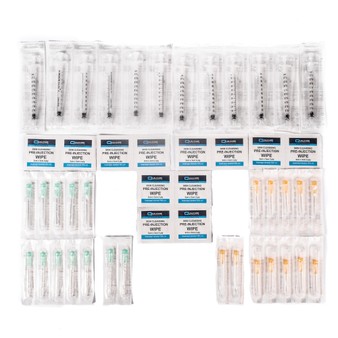 12 Week Injection Cycle Pack - BBraun Needles, 1ml Syringes & Swabs