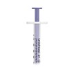 Unisharp 1ml 27 Gauge Fixed Needle Syringe: Violet (12mm Needle) additional 2