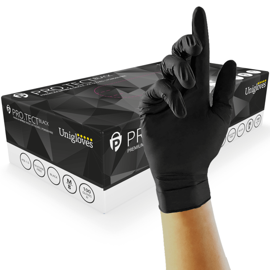 PRO.TECT Black – Black Nitrile Gloves