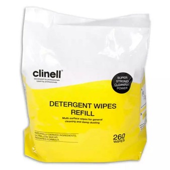 Clinell Detergent Wipes Bucket 260 Refill