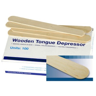 Wooden Tongue Depressors - Box of 100