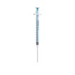 Unisharp 1ml 23G 32mm (1¼ inch) fixed blue needle syringe additional 2