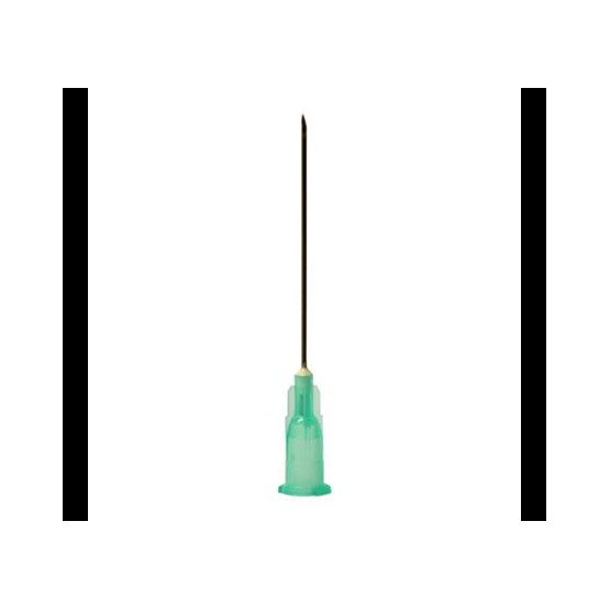 Terumo Agani Hypodermic Needle Green 21G x 1 1/2" Box of 100