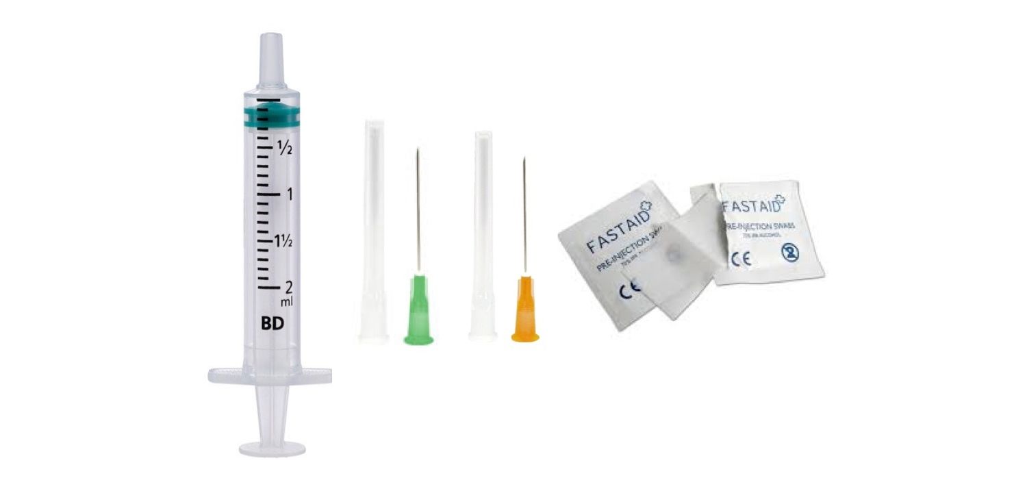 injectable b12 ampoules Vitamin B12 10 Week Injection Cycle Kit: Syringes & Needles & Alcohol Wipes  only £5.22