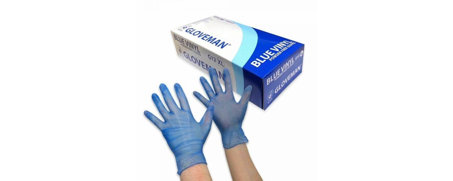 AMPRI-Latex-Handschuhe, BLUE COMFORT, puderfrei, unsteril, blau, VE AMPRI-Latex-Handschuhe, BLUE COMFORT, puderfrei, unsteril, blau, VE