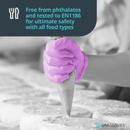 Unigloves Violet Pearl Nitrile Gloves alternative