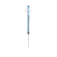 Unisharp 1ml 23G 32mm (1¼ inch) fixed blue needle syringe alternative