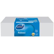 Mates Ribbed Condoms - Box of 144 - short Expiry December 2026