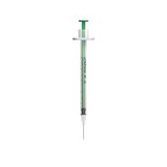 Unisharp 0.5mL 30G 12mm fixed needle syringe: Green alternative