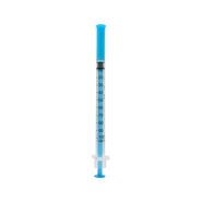 Acufine 27g x 1/2″ (0.4mm x 12mm) U-100 Ultra Low Dead Space Fixed Needle &amp; Syringe Blue alternative