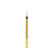 Acufine 30g x 1/2″ (0.33mm x 12mm) Ultra Low Dead Space U-100 Fixed Needle &amp; Syringe Yellow alternative