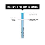 Unisharp 1ml 28G Fixed Needle Syringe: Blue (12mm Needle) alternative