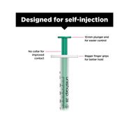 Unisharp 1ml 28G Fixed Needle Syringe: Green (12mm Needle) alternative