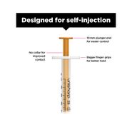 Unisharp 1ml 28G Fixed Needle Syringe: Orange (12mm Needle) alternative