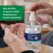 Sanell Alcohol Based Hand Sanitiser (450ml) Pump Bottle alternative