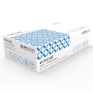 Unigloves Unicare Soft Blue Vinyl (EN455) Gloves alternative