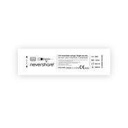 Nevershare 2ml Luer Lock Blue Syringes alternative