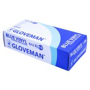 Box of 100 Gloveman Blue Powder Free Vinyl Gloves alternative