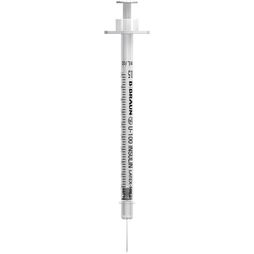 0.5ml BBraun Omnican 30G Fixed Needle Insulin Syringe (12mm Needle) U-100