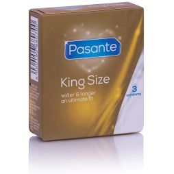 Box of 3 Pasante King size Condoms