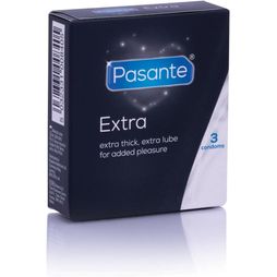 Box of 3 Pasante Extra Condoms